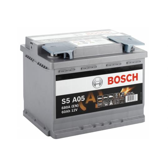 Akumuliatorius BOSCH S5A05 AGM 60 AH 680 EN