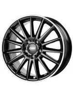 Ratlankiai CMS C23 DIAMOND RIM BLACK GLOSS 5X112 R18 8,0 ET55