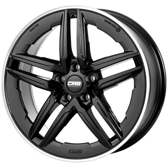 Ratlankiai CMS C29 AERO DIAMOND RIM BLACK GLOSS 5X120 R18 7,5 ET60