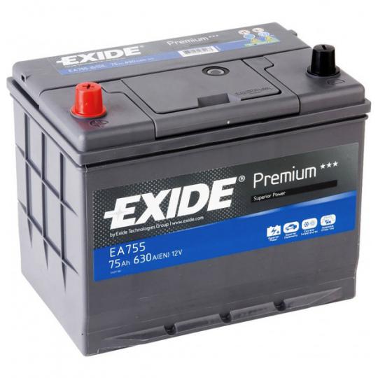 Akumuliatorius EXIDE EA755 75 AH 630 EN