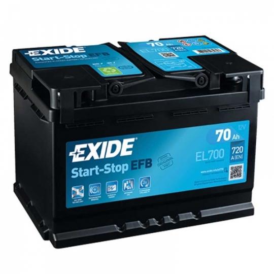 Akumuliatorius EXIDE EL700 70 AH 720 EN