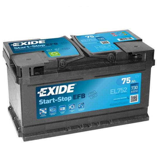 EXIDE EL752 75 AH 730 EN