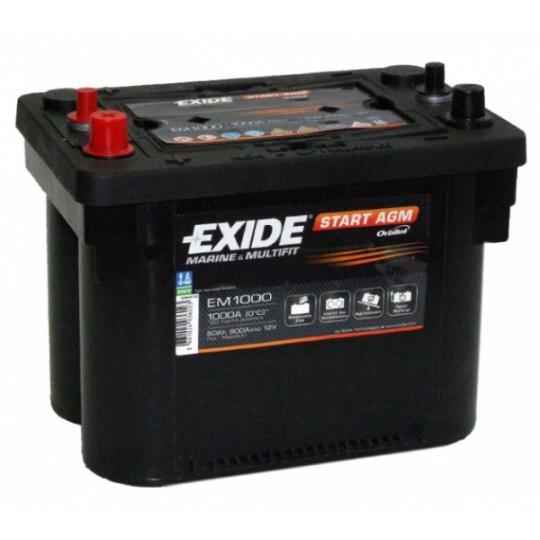 Akumuliatoriai EXIDE EM1000 50 AH 800 EN